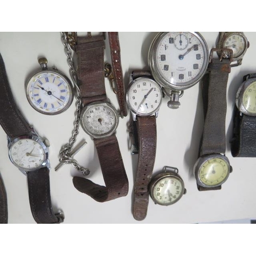 295 - A collection of assorted pocket watch's and wristwatches most for spares/repairs including an Ostara... 