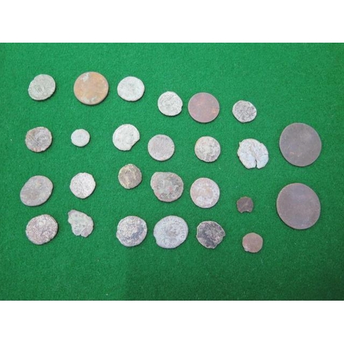 308 - A collection of Roman coins and other coins - 27 in total