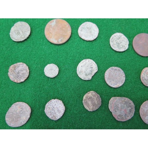 308 - A collection of Roman coins and other coins - 27 in total