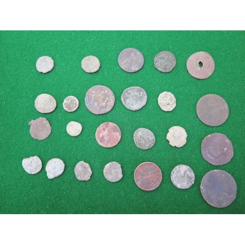 309 - A collection of Roman coins and other coins - 24 in total