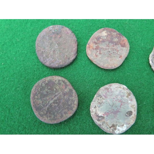 313 - Eight Roman coins largest 31mm