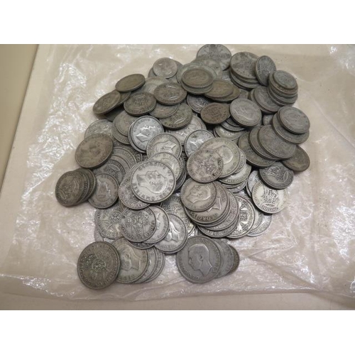 317 - A silver Thaler and assorted other coinage including approx 40 troy oz of pre 1947 half silver coins