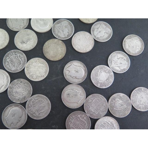 330 - A collection of silver half crown coins 1900 to 1919 - approx weight 21 troy oz