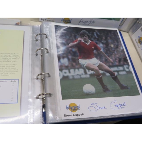 367 - A good collection of sporting autographs including two albums of footballer autographed editions inc... 