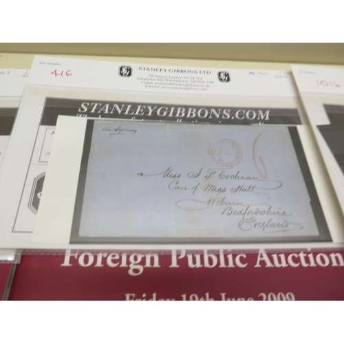 373 - Four stamp entries into Stanley Gibbons British Commonwealth and Foreign Public Auction Friday 19th ... 