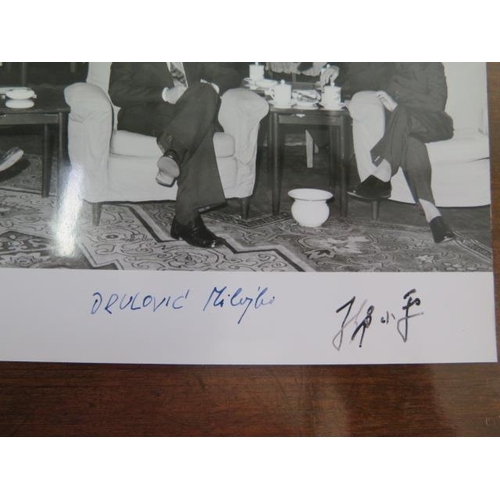 377 - A signed photograph of Deng Xiaoping and Milojko Drulovic - Deng Xiaoping 22 August - 19 February 19... 