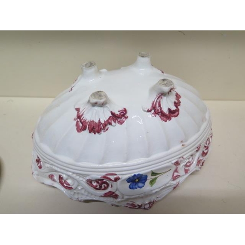 394 - A dove lidded tureen - Height 31cm x Width 33cm - some crazing and flaking but reasonably good