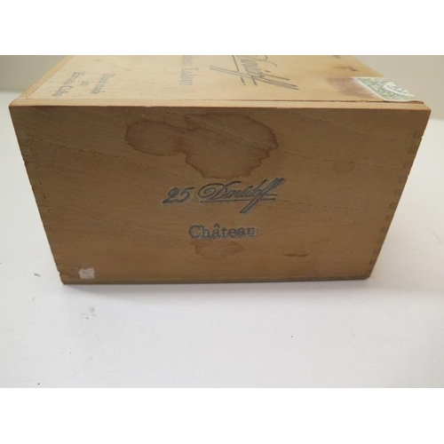 409 - A box of Davidoff Chateau Latour hand made Havana cigars - not sealed