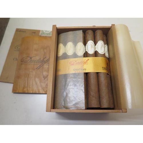 409 - A box of Davidoff Chateau Latour hand made Havana cigars - not sealed