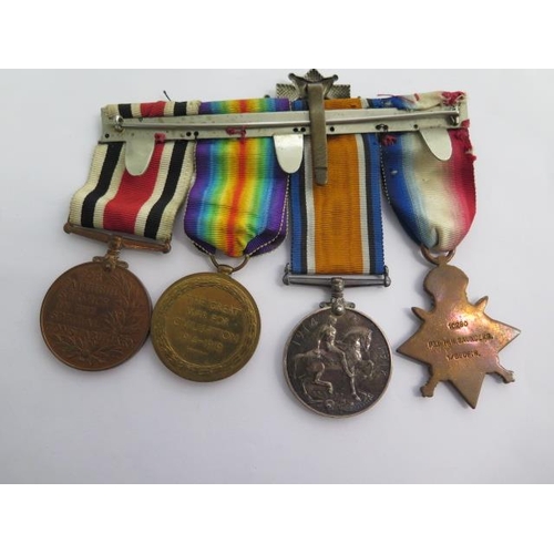 510 - A WWI group of medals with 5th Aug - 22nd Nov 1914 bar, a Faithful Service Special Constabulary meda... 