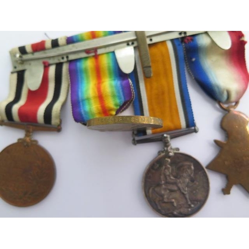 510 - A WWI group of medals with 5th Aug - 22nd Nov 1914 bar, a Faithful Service Special Constabulary meda... 