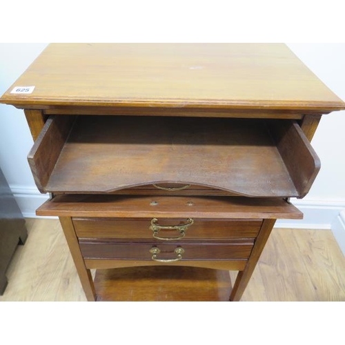 625 - An Edwardian mahogany set of filing drawers with an under tier - Height 84cm x 52cm x 37cm