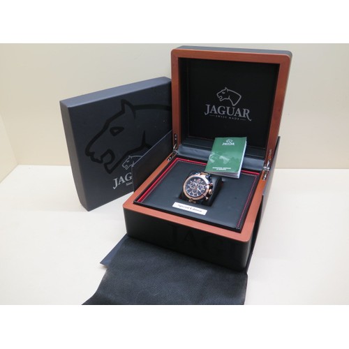 252 - A Jaguar Special Edition J810 Chronograph quartz wristwatch, boxed with two spare links - bought in ... 