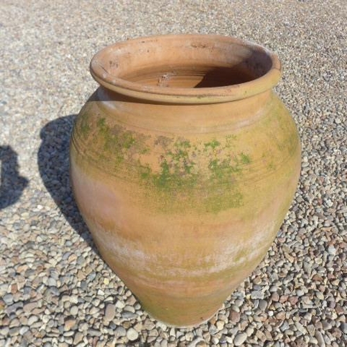 104 - A Cretan terracotta garden pot, 63cm tall x 40cm diameter