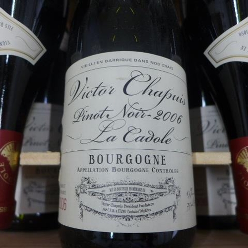 12 - Eleven bottles of Victor Chapuis Bourgogne la Cadole Pinot Noir 2006 red wine