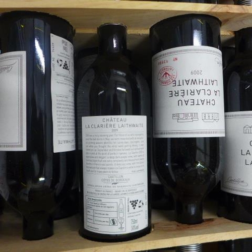 23 - 12 bottles of Chateau la Clariere Laithwaite 2009 red wine