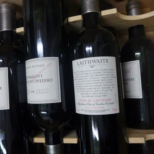 24 - 11 bottles of Chateau la Clariere Laithwaite 2000 Cotes de Castillon red wine