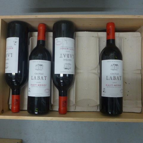 27 - Ten bottles of Chateau Labat Haut-Medoc 2006 red wine