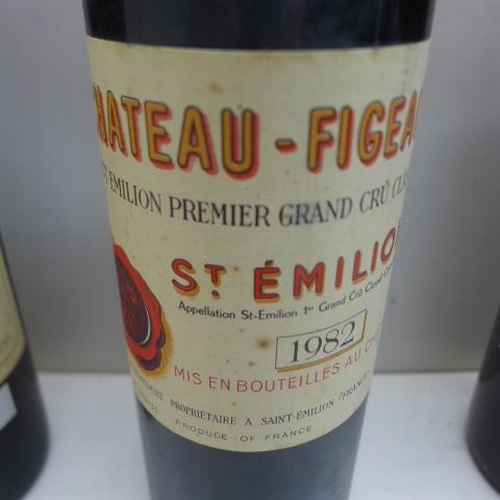 57 - Two bottles of Chateau Leoville Poyferre 1970 red wine - one level below neck, others at base of nec... 