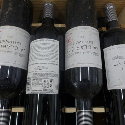 9 - Twelve bottles of Chateau la Clariere Laithwaite 2014 red wine