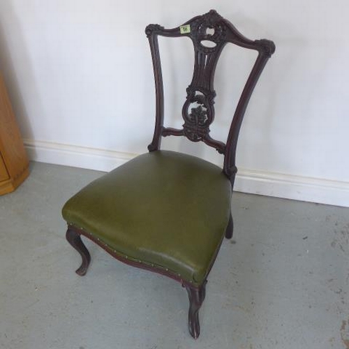 86 - A late 19th century nursing chair