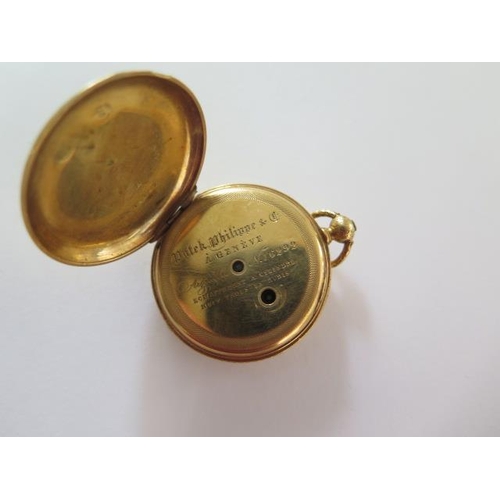 257 - An 18ct yellow gold Patek Philippe & Co key wind Hunter pocket watch, 35mm case, approx 32 grams, ba... 