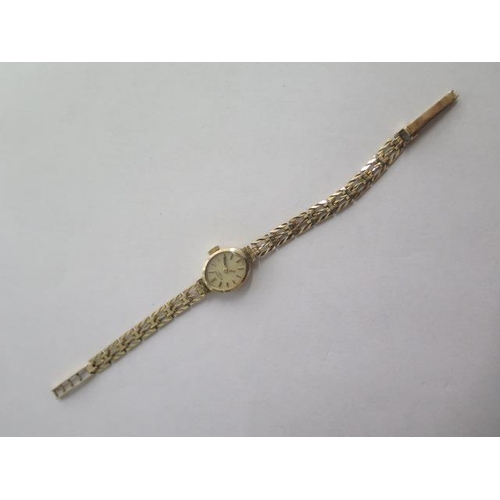 276 - A 9ct yellow gold Rotary manual wind ladies bracelet wristwatch (not running) approx 11.9 grams