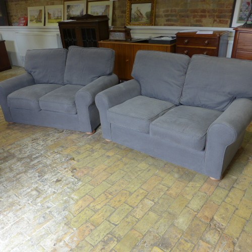 659 - A pair of modern Laura Ashley sofas - as new , 92 cm tall x 152 x 92 cm