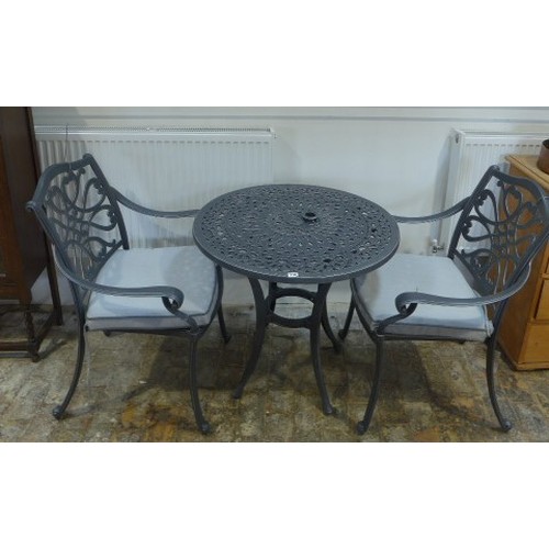 119 - A Hartman Capri cast aluminium bistro set