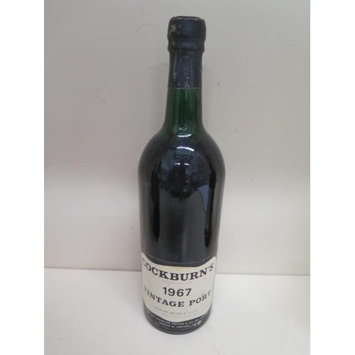 394 - A 75cl bottle of Cockburns 1967 vintage Port - seal good, level to base of neck