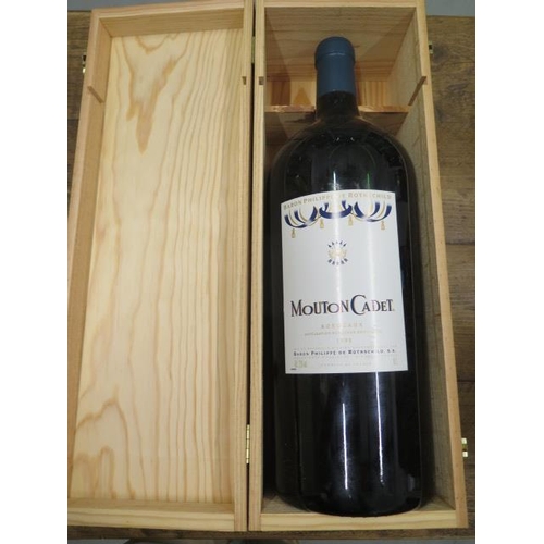 399 - A six litre Methuselah Imperial size bottle of 1994 Baron Philippe de Rothschild Mouton Cadet Bordea... 