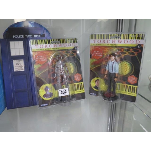 402 - Dr Who - A collection of boxed figures, cookie jar etc