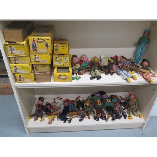 406 - A collection of 20 Pelham Puppets with 12 boxes and a 2000 Thunderbids figure - all puppets are tang... 