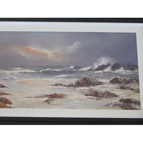 500 - Philip Gray hand embellished canvas on board - Eternal Waves 11/195 bought from Artique Galleries in... 