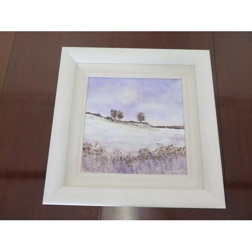 502 - Mia Cameron original painting Winter Skies I bought from Artique Galleries for £495 in 2015 - good c... 