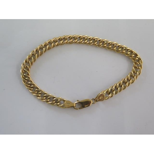 70 - A 9ct 375 yellow gold bracelet - Length 20cm - approx weight 7 grams - in good condition