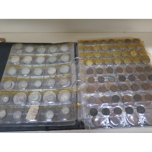 208 - A collection of assorted British coins in a folder