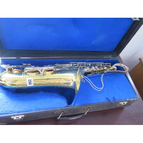 309 - A Lafleur saxophone supplied by Boosey & Hawkes with travel case - case worn