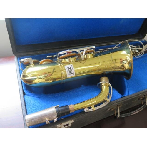 309 - A Lafleur saxophone supplied by Boosey & Hawkes with travel case - case worn