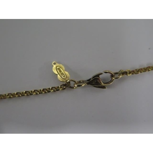 15 - A 14ct 585 56cm chain - approx weight 7.4 grams