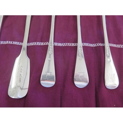 161 - A collection of 11 silver table spoons - Largest 23cm - assorted makers and years - total weight app... 