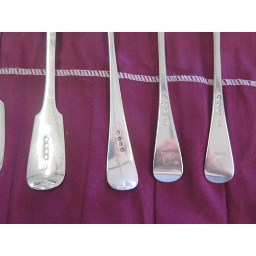 161 - A collection of 11 silver table spoons - Largest 23cm - assorted makers and years - total weight app... 