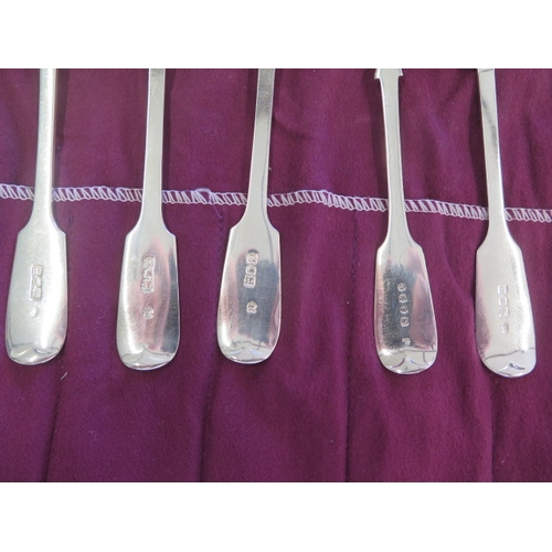 162 - A collection of 12 silver spoons - Largest 19cm - assorted makers and dates - total weight approx 17... 