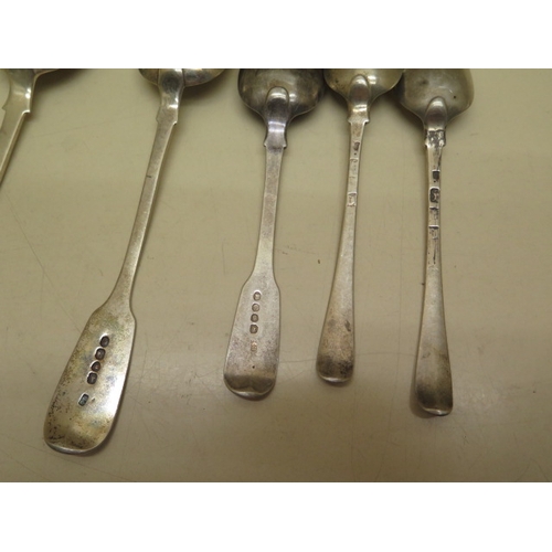 164 - Seven silver spoons and a ladle - total weight approx 13 troy oz