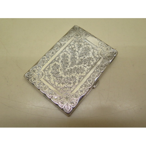 175 - A Victorian silver aide memoire Birmingham 1878 - approx weight 3.5 troy oz - 10cm x 7cm - some dent... 