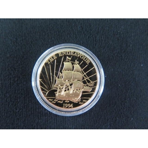 243 - A Western Samoa Royal Australian Mint 50 Dollar 14ct 1994 coin, boxed, 7.776 grams