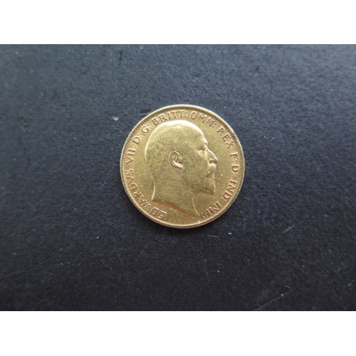 247 - An Edward VII gold half sovereign dated 1906