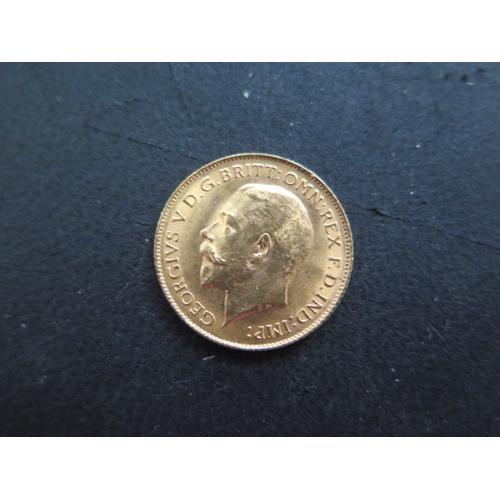 250 - An George V gold half sovereign dated 1914