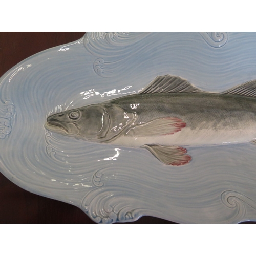 270 - A Villeroy & Boch salmon platter no 157 - Length 61cm - some crazing but generally good