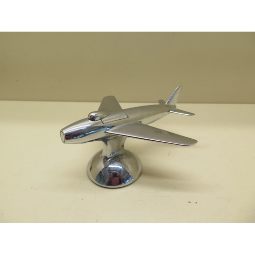 273 - A vintage Dunhill chrome novelty petrol table lighter in the form of a 1954 F-86 Sabre jet plane - 1... 